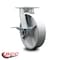 Service Caster 8 Inch Kingpinless Semi Steel Wheel Swivel Caster with Brake SCC-KP30S820-SSR-SLB - alternate 4